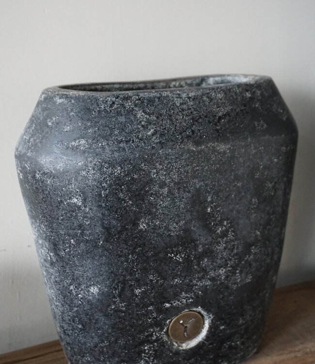 Brynxz Plantenbak Ovaal Deluxe | S | Basalt | H25xB24xD15 cm