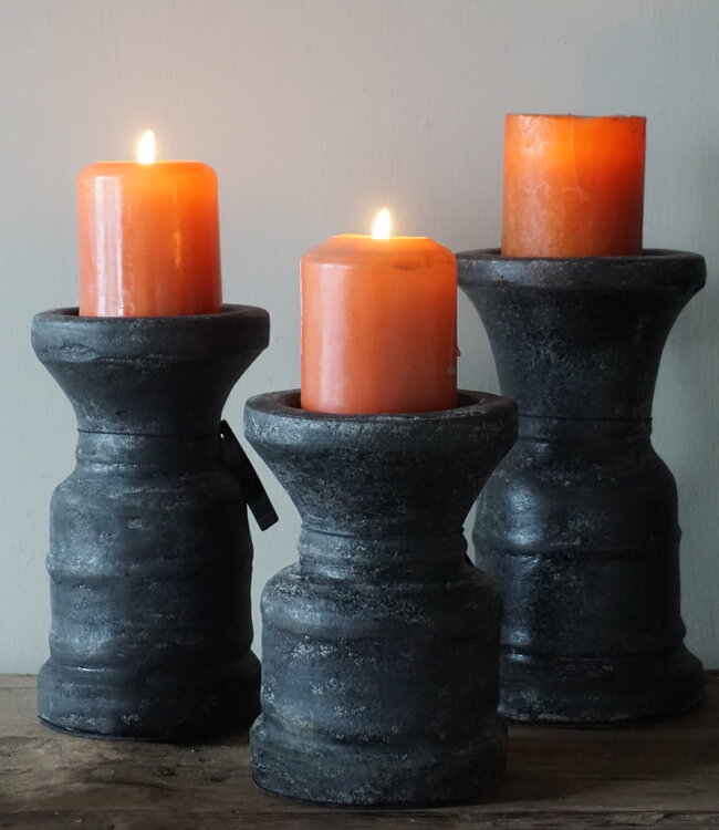 Brynxz Kandelaar Classic | Small | Basalt | H16 x D12 cm