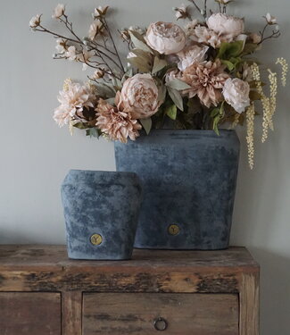 Brynxz Plantenbak Ovaal | Stone Black | H35xB34xD15 cm