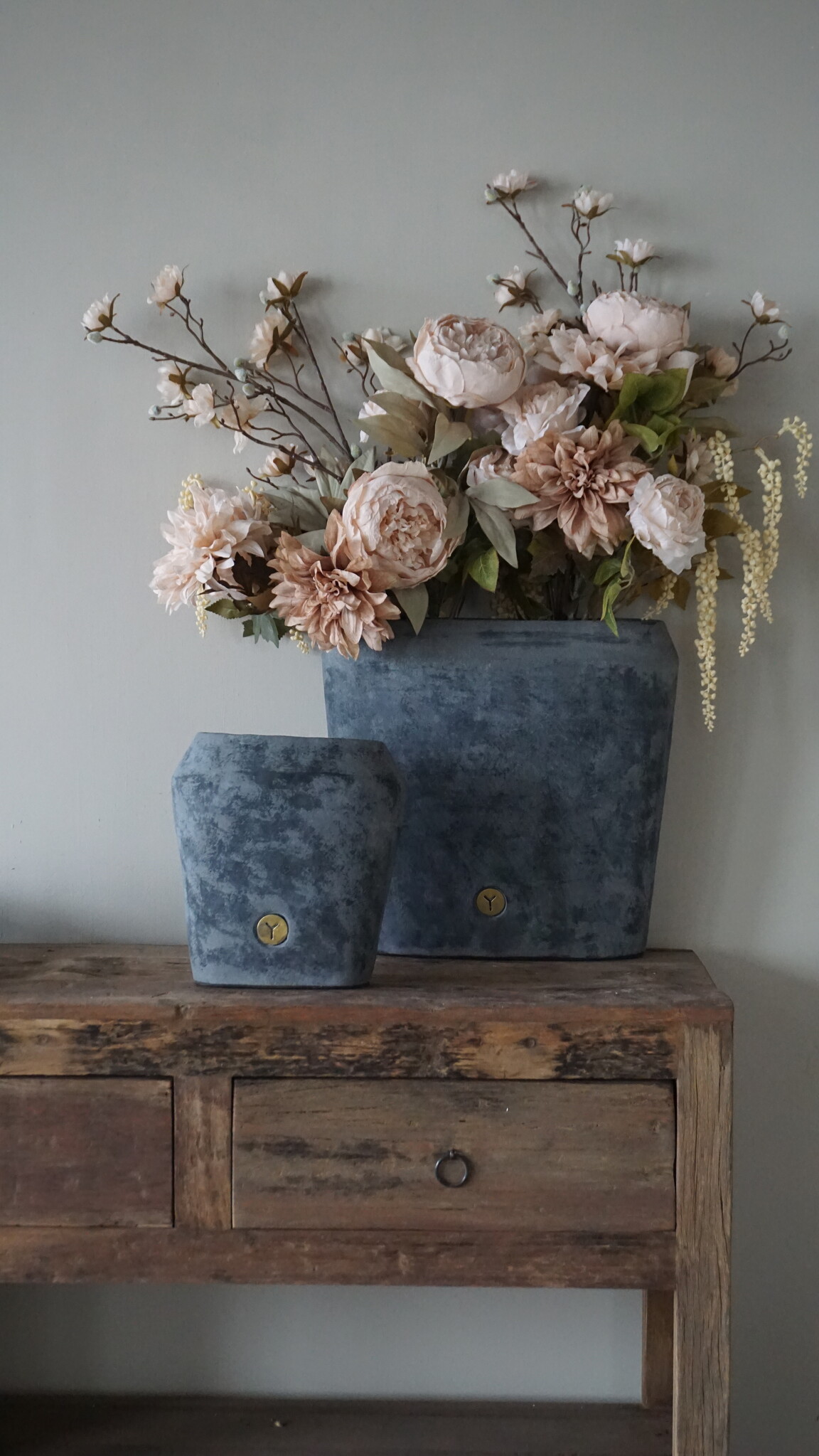Brynxz Plantenbak Ovaal | Stone Black | H35xB34xD15 cm