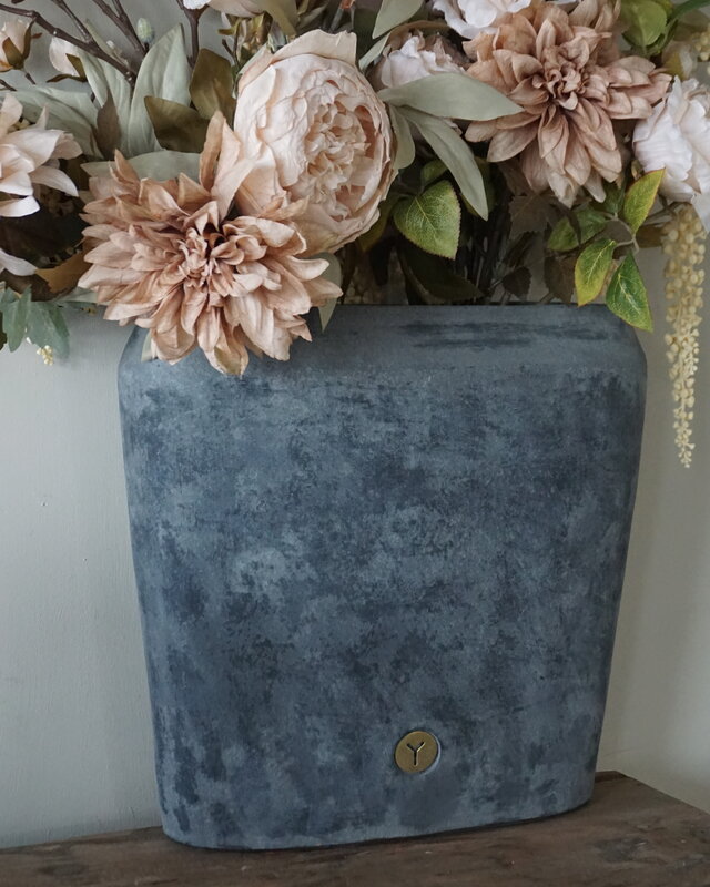 Brynxz Plantenbak Ovaal | Stone Black | H35xB34xD15 cm