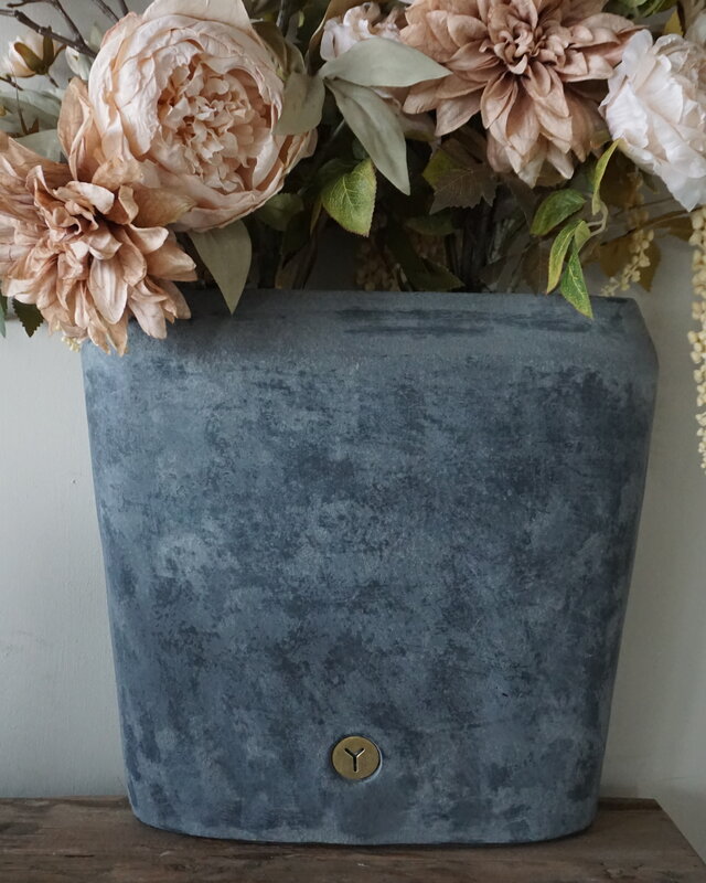 Brynxz Plantenbak Ovaal | Stone Black | H35xB34xD15 cm