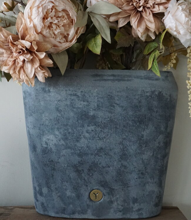 Brynxz Plantenbak Ovaal | Stone Black | H35xB34xD15 cm