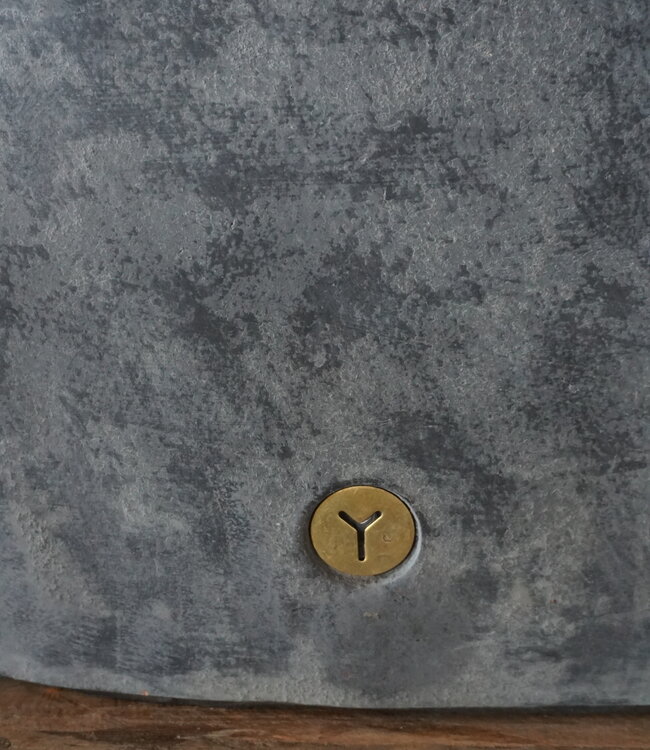 Brynxz Plantenbak Ovaal | Stone Black | H35xB34xD15 cm