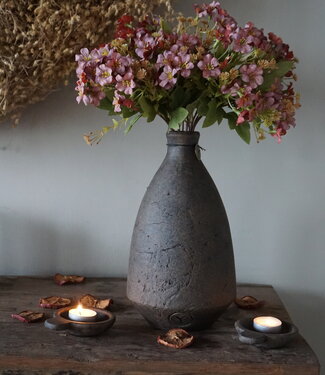 Brynxz Vaas Fles | Basic Lang | Majestic Brown | H28 x D16 cm