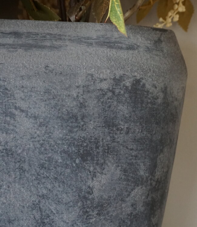 Brynxz Plantenbak Ovaal | Stone Black | H35xB34xD15 cm