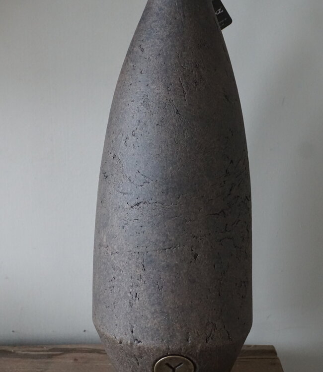 Brynxz Vaas Fles | Basic Lang | Majestic Brown | H35 x D13 cm