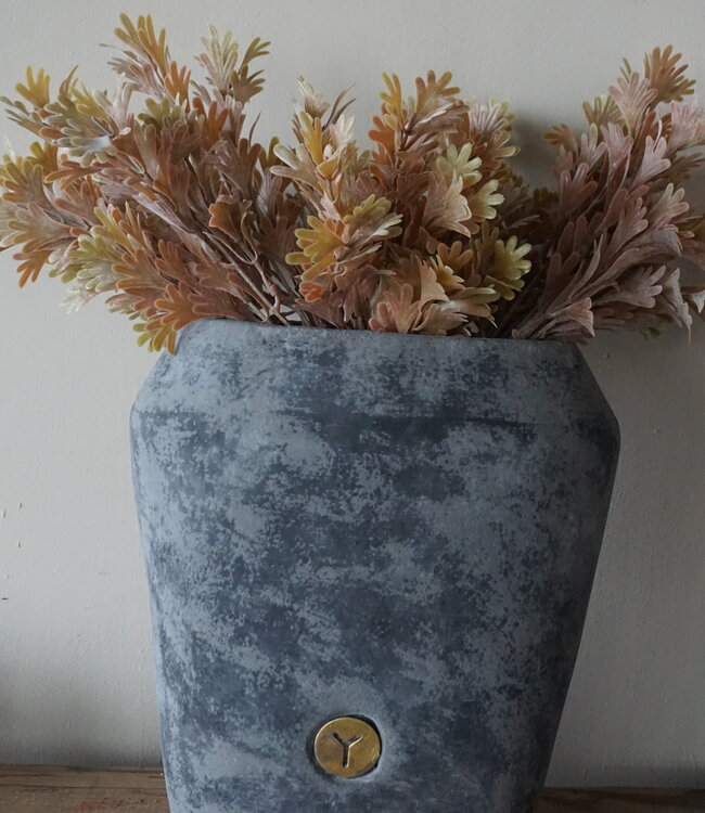 Brynxz Plantenbak Ovaal | Stone Black | H25xB24xD15 cm