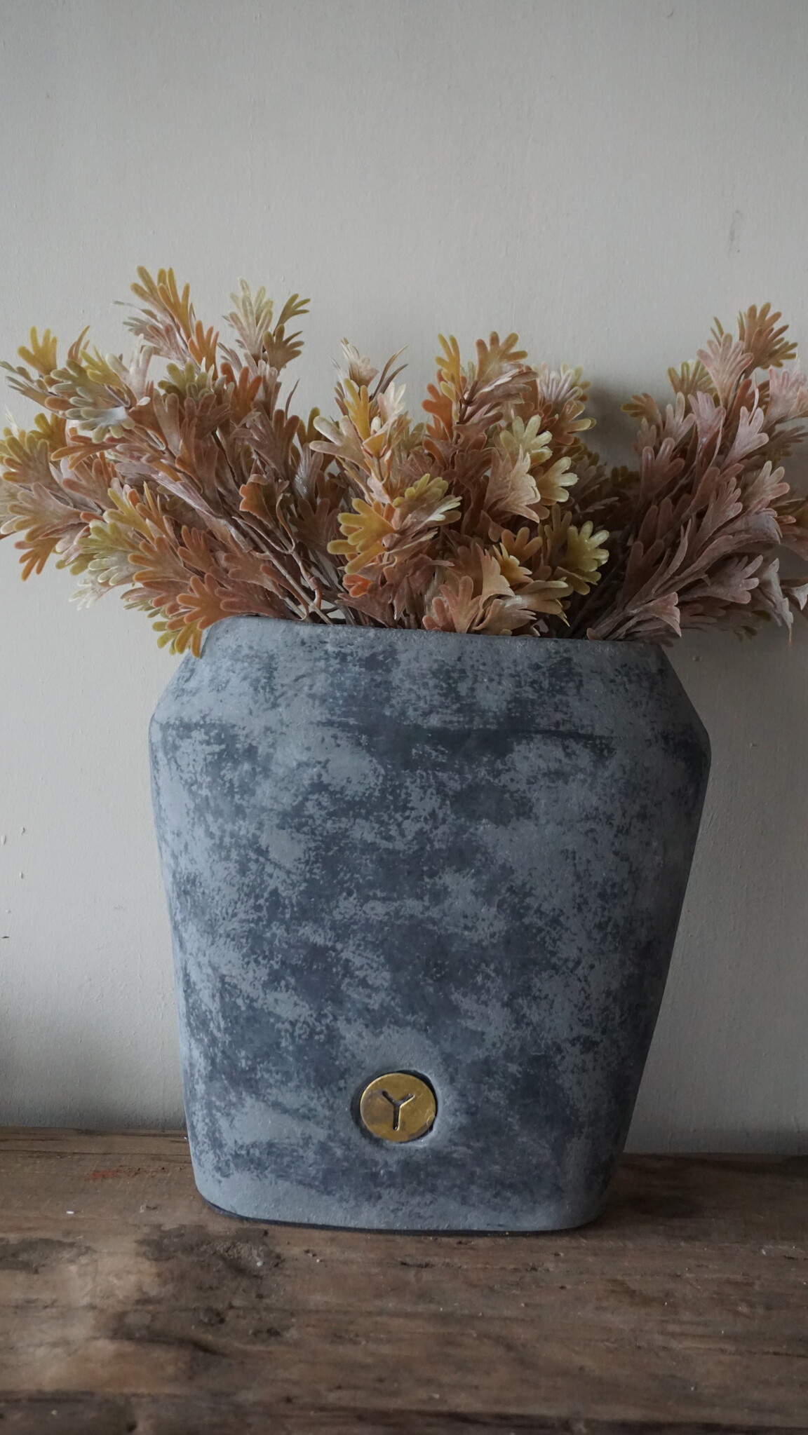 Brynxz Plantenbak Ovaal | Stone Black | H25xB24xD15 cm
