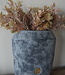 Brynxz Plantenbak Ovaal | Stone Black | H25xB24xD15 cm