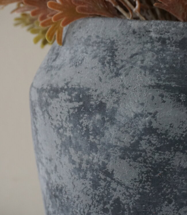 Brynxz Plantenbak Ovaal | Stone Black | H25xB24xD15 cm