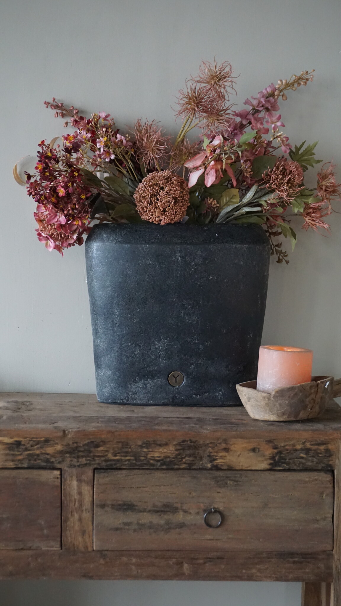 Brynxz Plantenbak Ovaal Deluxe | M | Basalt | H35xB34xD15 cm