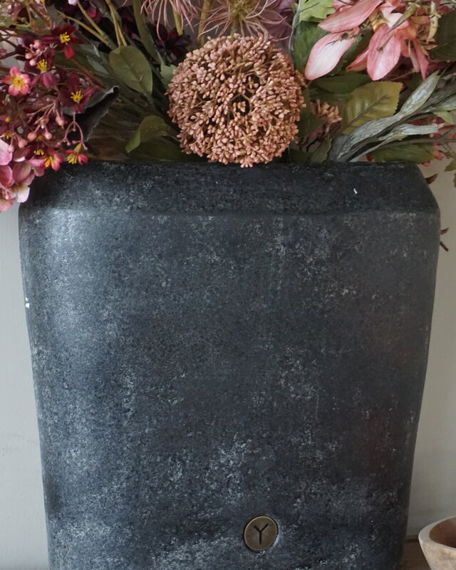 Brynxz Plantenbak Ovaal Deluxe | M | Basalt | H35xB34xD15 cm