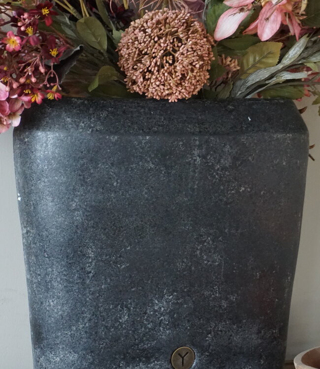Brynxz Plantenbak Ovaal Deluxe | M | Basalt | H35xB34xD15 cm