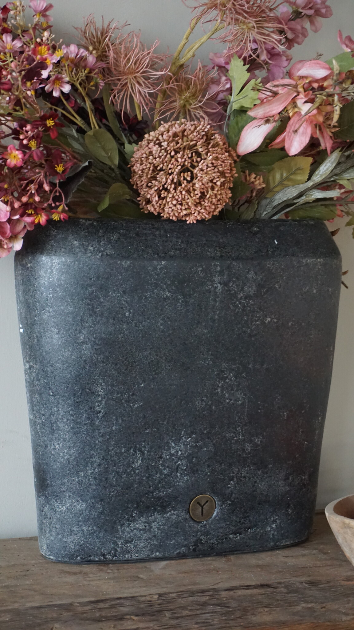 Brynxz Plantenbak Ovaal Deluxe | M | Basalt | H35xB34xD15 cm