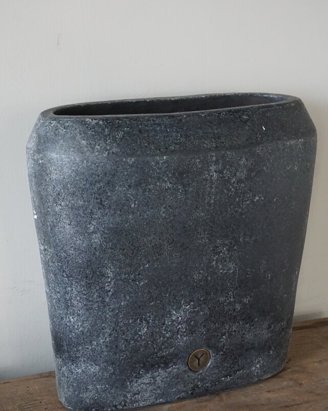 Brynxz Plantenbak Ovaal Deluxe | M | Basalt | H35xB34xD15 cm