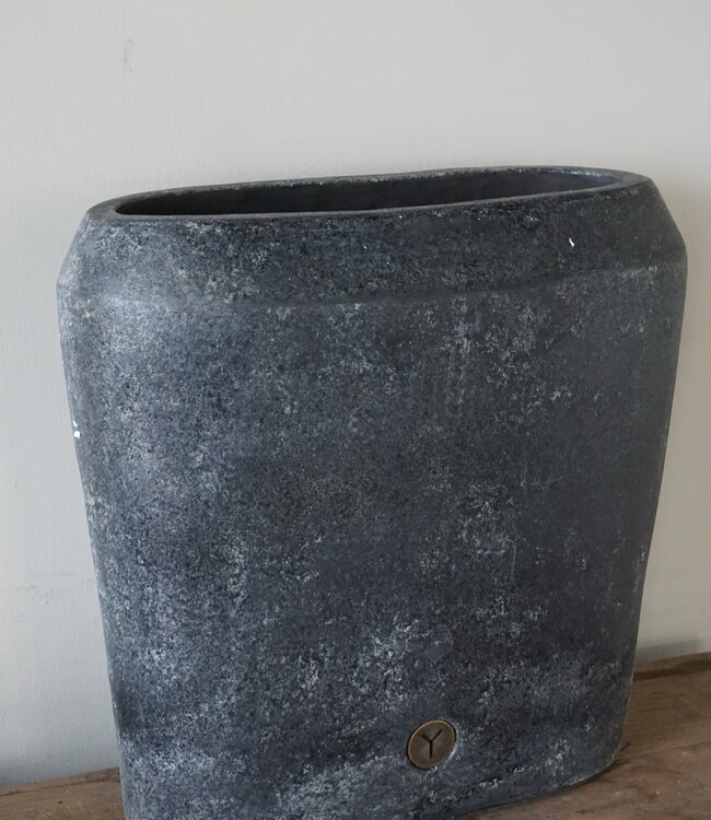 Brynxz Plantenbak Ovaal Deluxe | M | Basalt | H35xB34xD15 cm