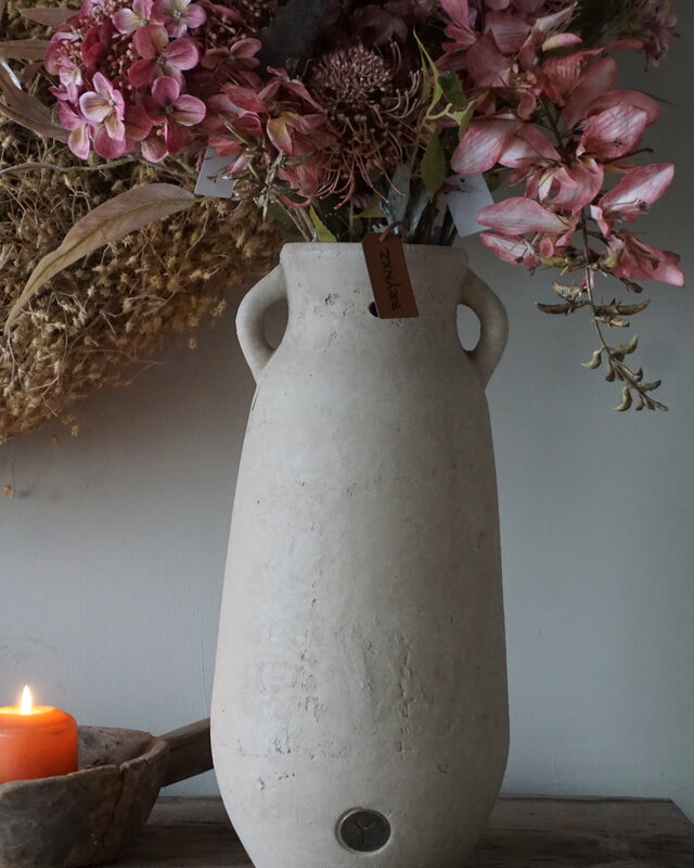 Brynxz Vaas Met 2 Oren | Majestic Taupe | H40 x D19 cm