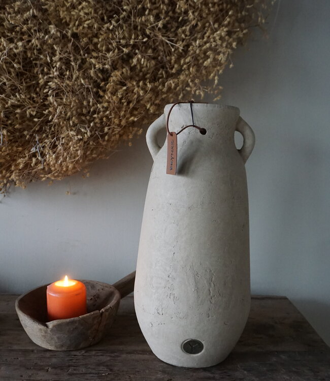 Brynxz Vaas Met 2 Oren | Majestic Taupe | H40 x D19 cm