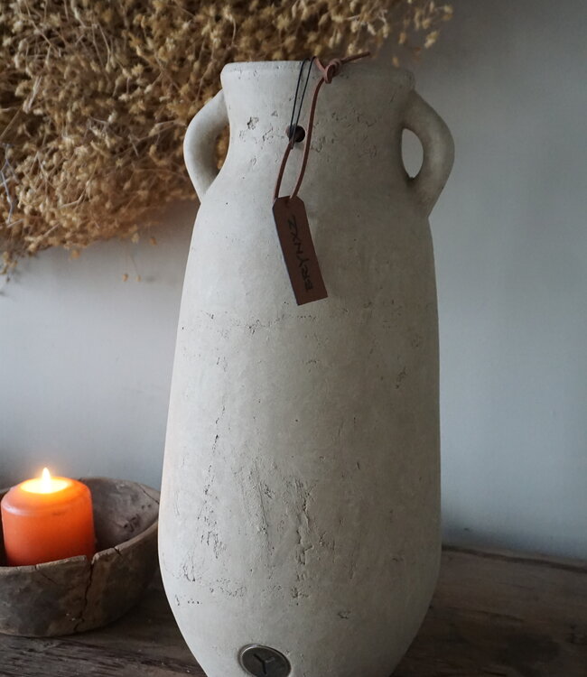 Brynxz Vaas Met 2 Oren | Majestic Taupe | H40 x D19 cm