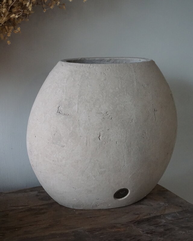 Brynxz Plantenbak Ovaal Moon | Majestic Taupe | 34x20x30 cm