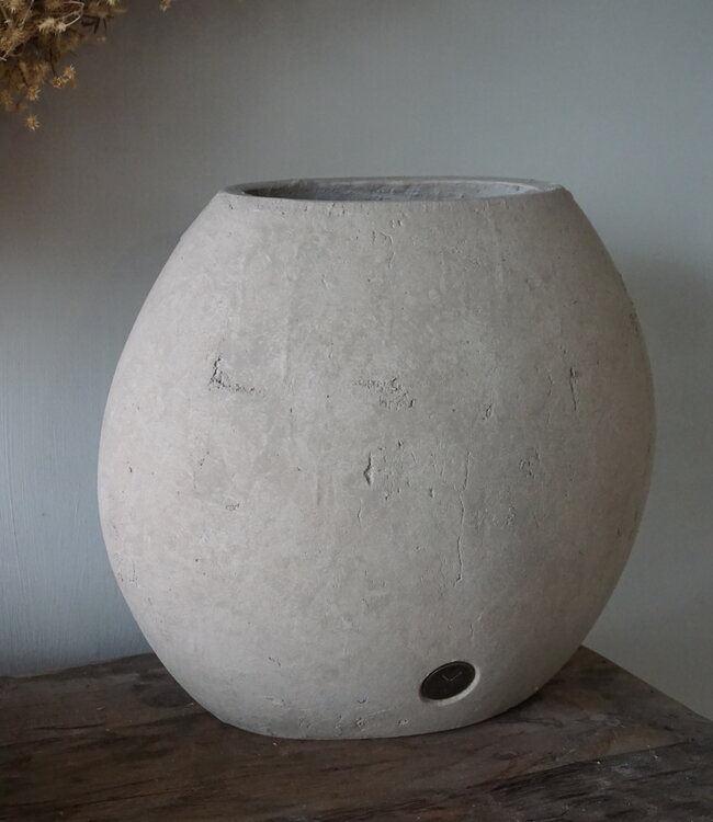 Brynxz Plantenbak Ovaal Moon | Majestic Taupe | 34x20x30 cm