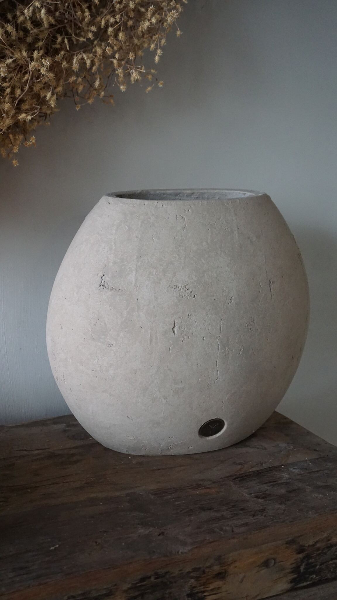 Brynxz Plantenbak Ovaal Moon | Majestic Taupe | 34x20x30 cm