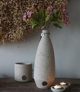 Brynxz Vaas Fles Basic | Majestic Taupe | H35 x D13 cm