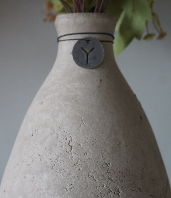 Brynxz Vaas Fles Basic | Majestic Taupe | H28 x D16 cm