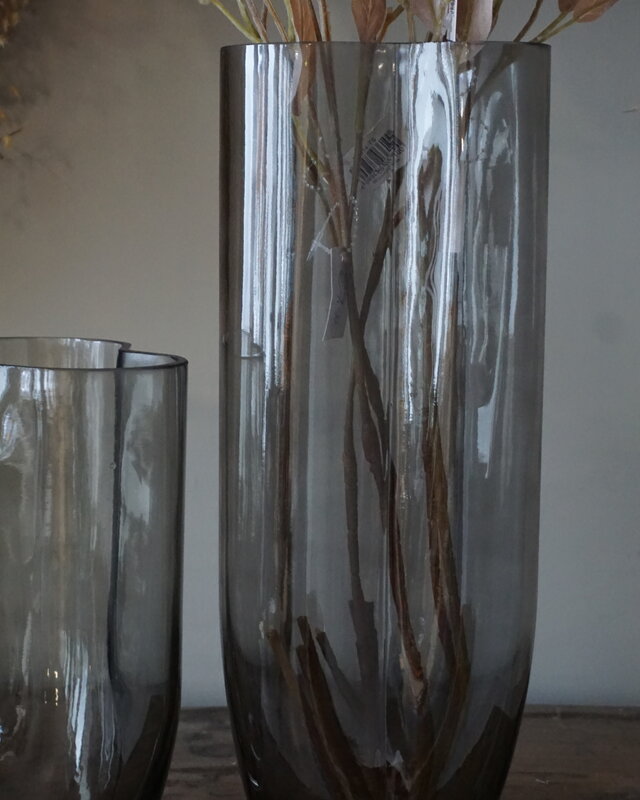 Rene Houtman Vaas Flower | Glas | Taupe | H35 x D15 cm