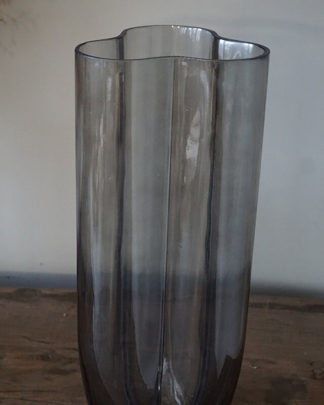 Rene Houtman Vaas Flower | Glas | Taupe | H35 x D15 cm