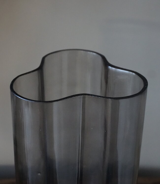 Rene Houtman Vaas Flower | Glas | Taupe | H35 x D15 cm