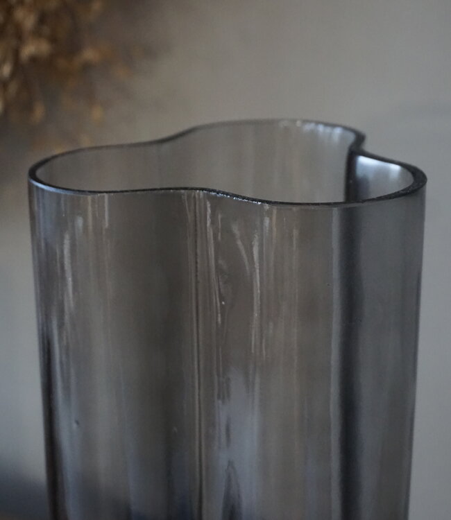 Rene Houtman Vaas Flower | Glas | Taupe | H35 x D15 cm