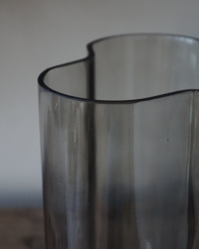 Rene Houtman Vaas Flower | Glas | Taupe | H23 x D16 cm