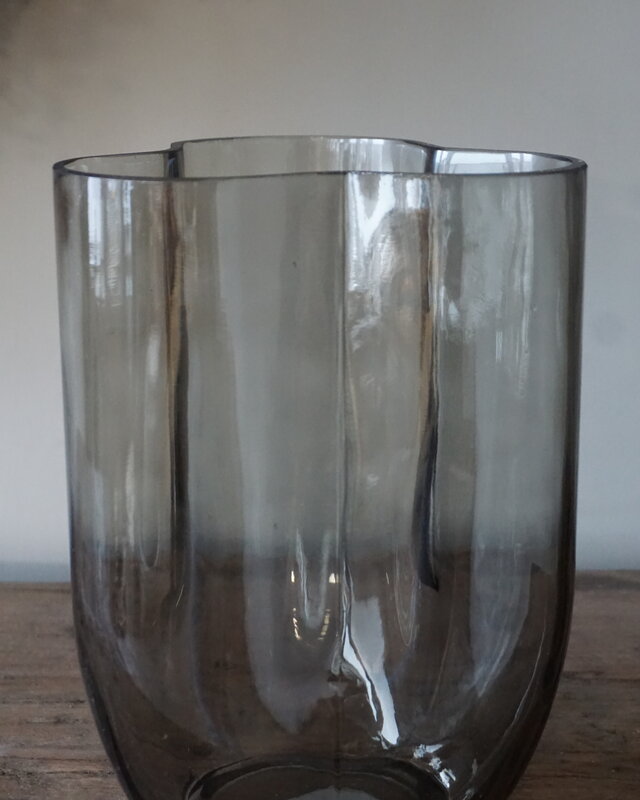 Rene Houtman Vaas Flower | Glas | Taupe | H23 x D16 cm