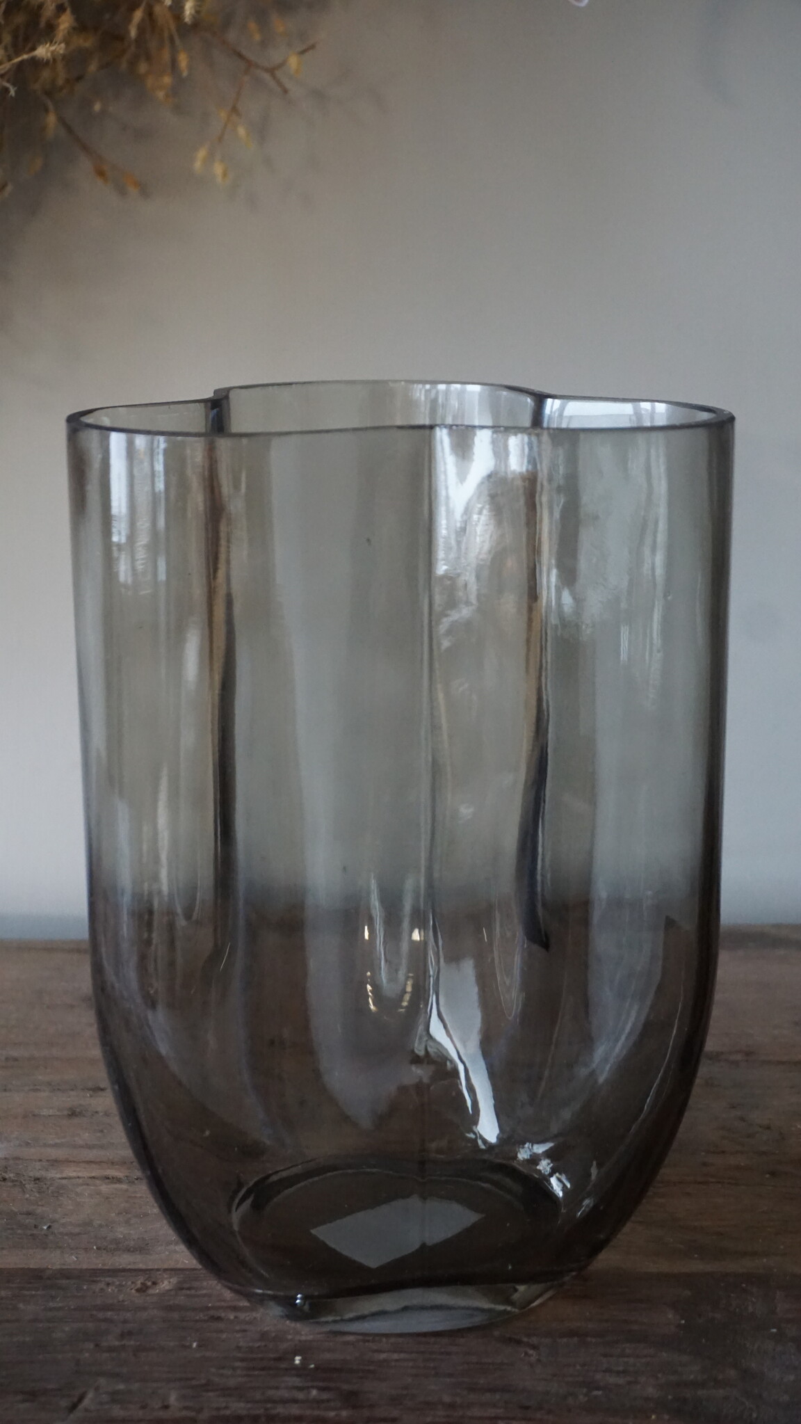 Rene Houtman Vaas Flower | Glas | Taupe | H23 x D16 cm
