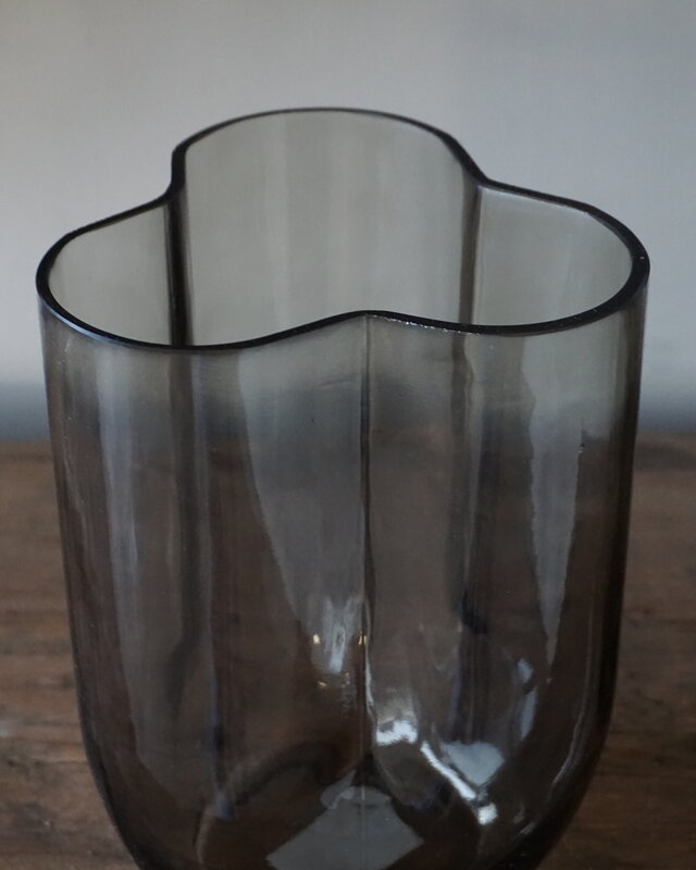Rene Houtman Vaas Flower | Glas | Taupe | H23 x D16 cm