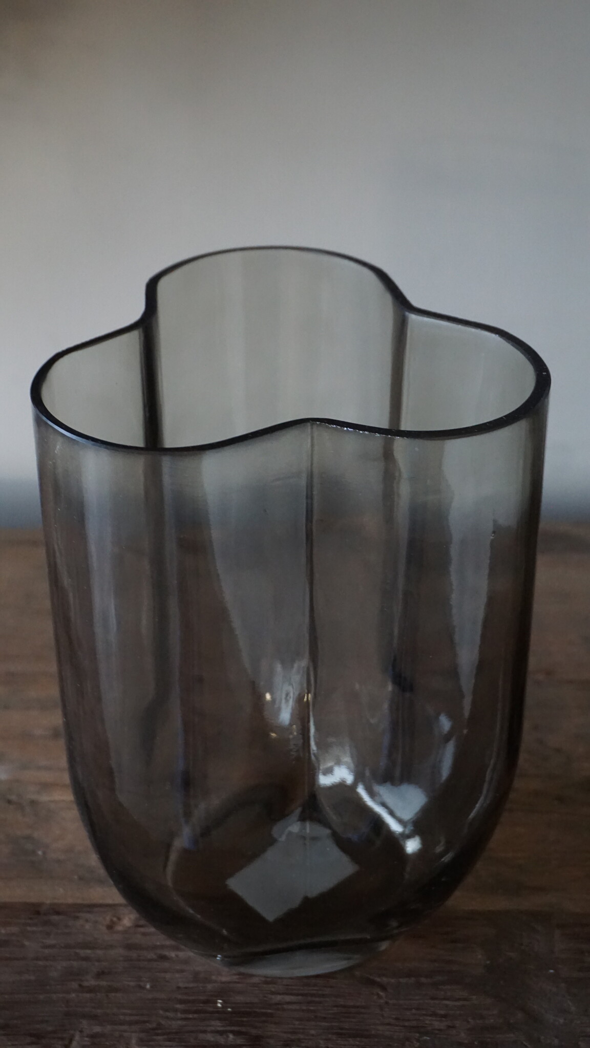 Rene Houtman Vaas Flower | Glas | Taupe | H23 x D16 cm