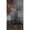 Vaas Flower | Glas | Taupe | H30 x D14 cm