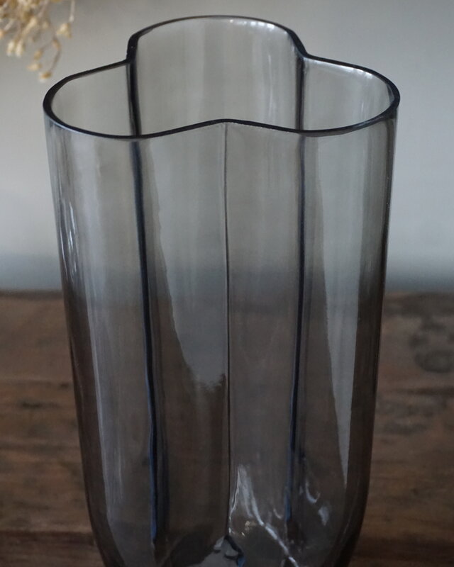 Rene Houtman Vaas Flower | Glas | Taupe | H30 x D14 cm