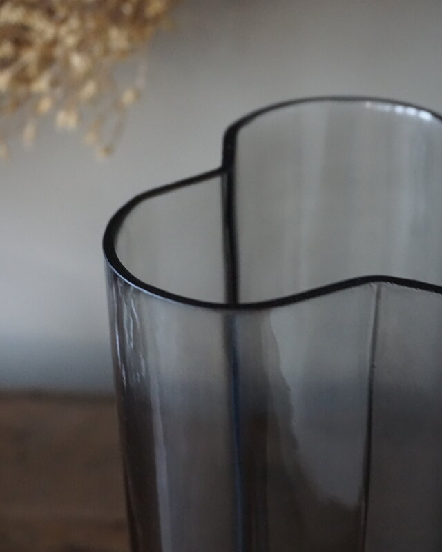 Rene Houtman Vaas Flower | Glas | Taupe | H30 x D14 cm