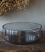 Rene Houtman Vaas/Kom Rond | Glas | Smoked | H11 x D32 cm