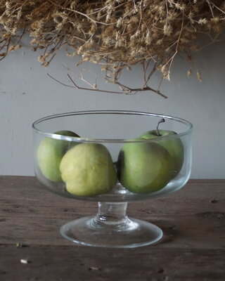 Rene Houtman Vaas Op Voet | Clear Glas | H10 x D14 cm