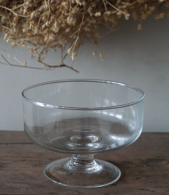 Rene Houtman Vaas Op Voet | Clear Glas | H10 x D14 cm
