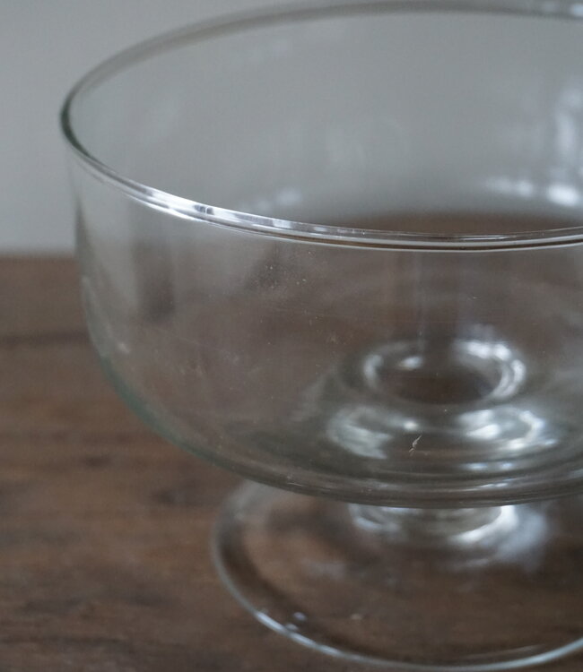 Rene Houtman Vaas Op Voet | Clear Glas | H10 x D14 cm