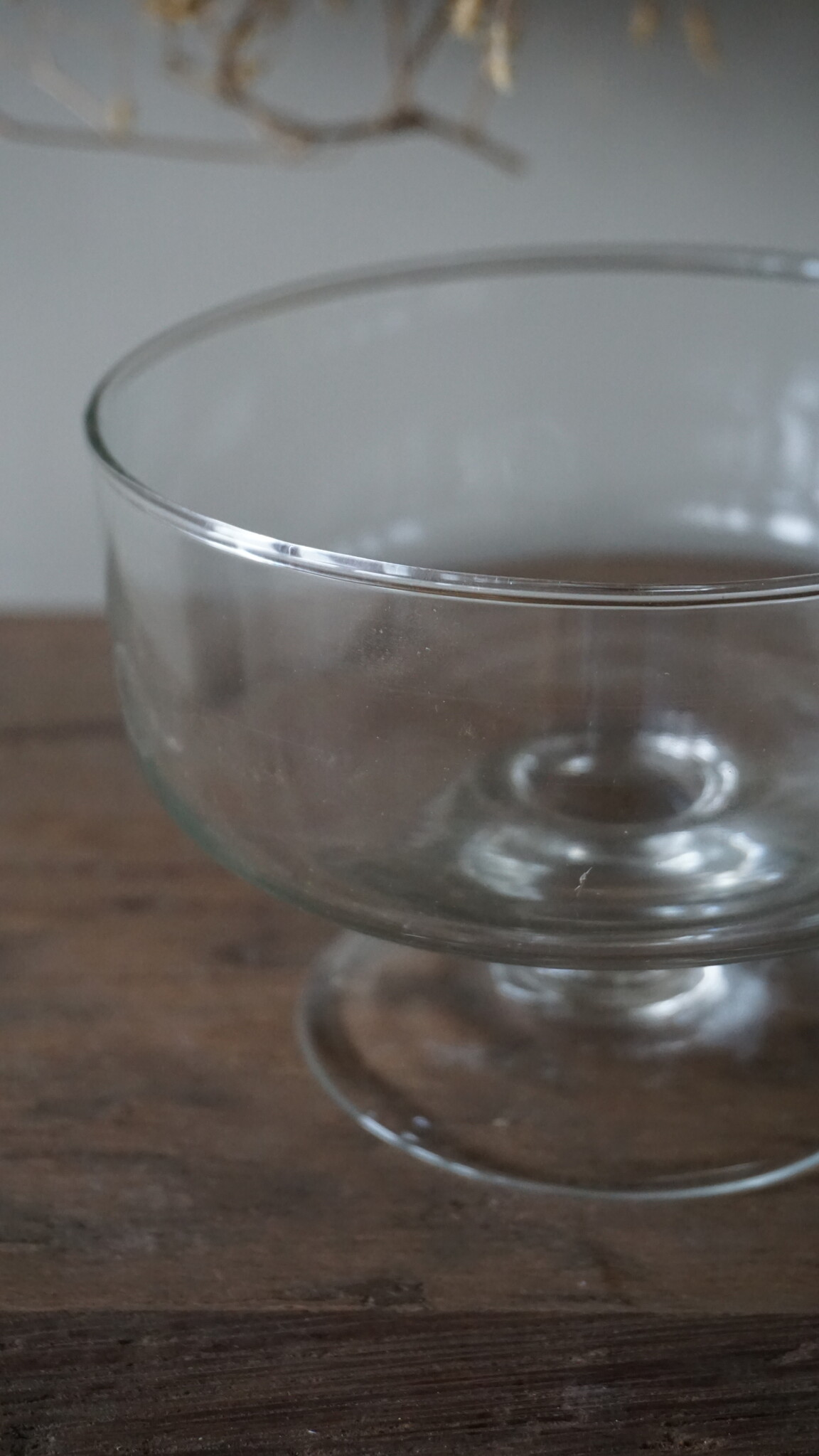 Rene Houtman Vaas Op Voet | Clear Glas | H10 x D14 cm