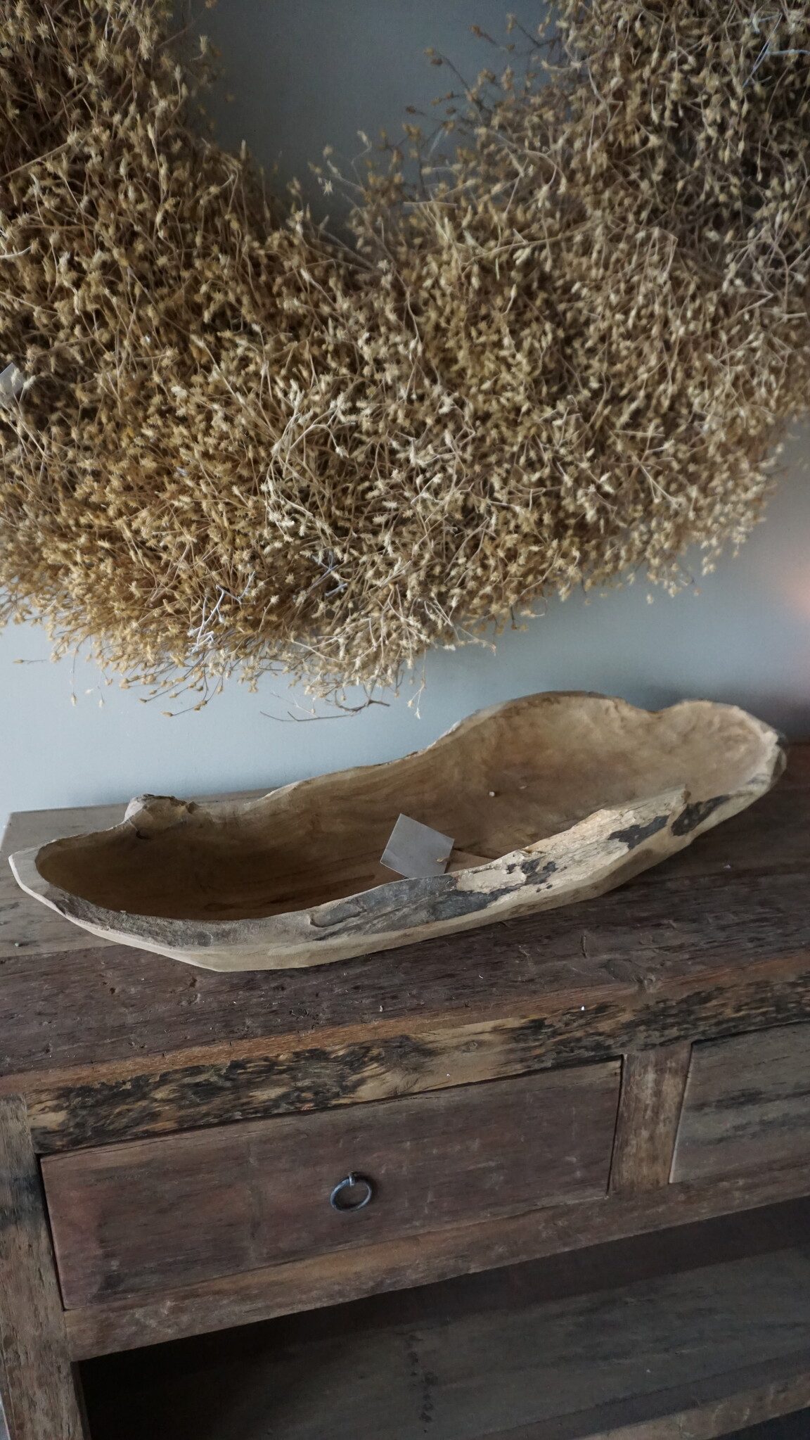 Rene Houtman Kom/Sleutelbak Teak | Sloophout | H10xB72xD22 cm