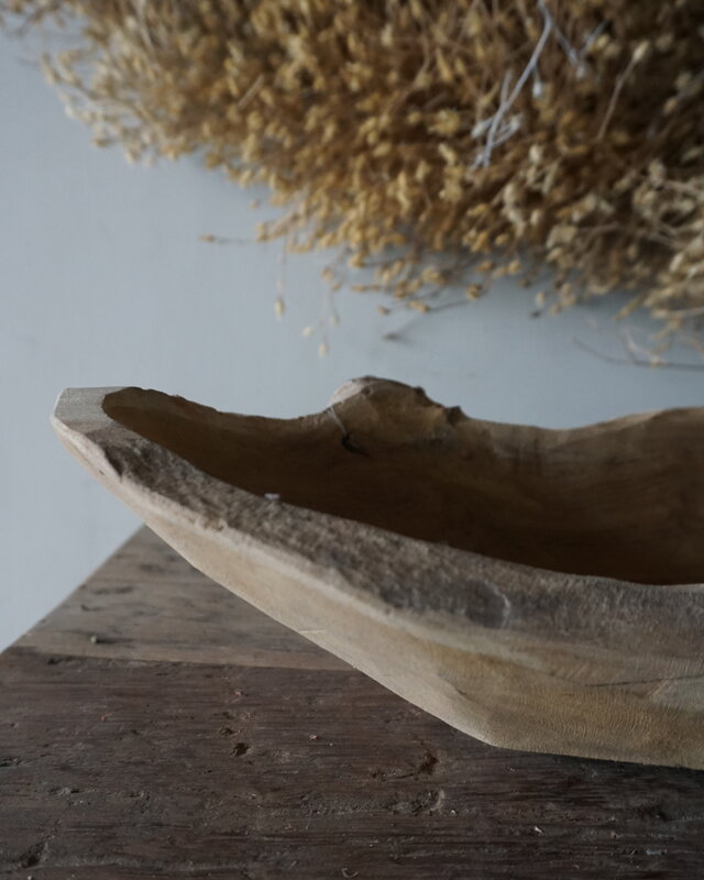 Rene Houtman Kom/Sleutelbak Teak | Sloophout | H10xB72xD22 cm