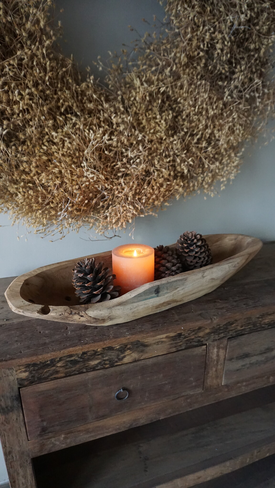 Rene Houtman Kom/Sleutelbak Teak | Sloophout | H9xB71xD21 cm