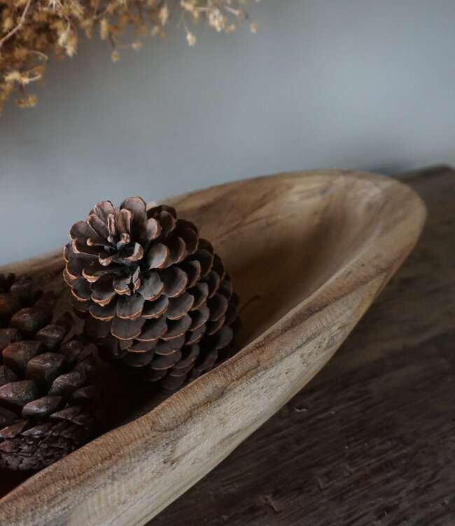 Rene Houtman Kom/Sleutelbak Teak | Sloophout | H9xB71xD21 cm